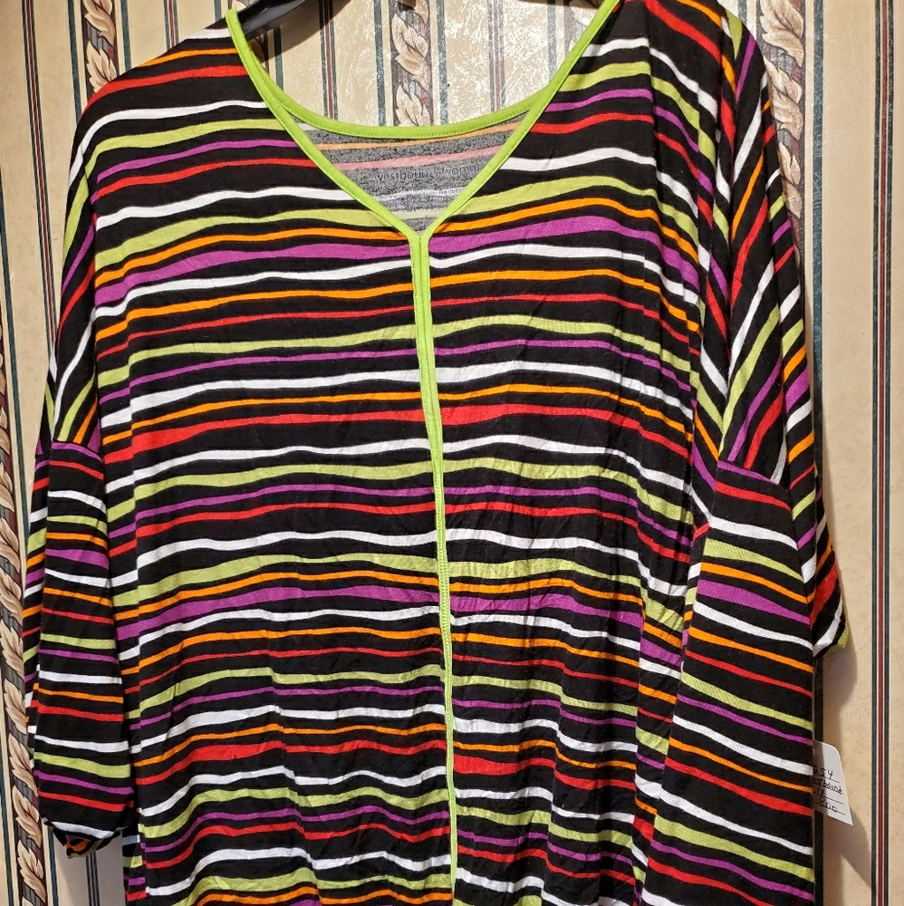 Neon stripe shirt